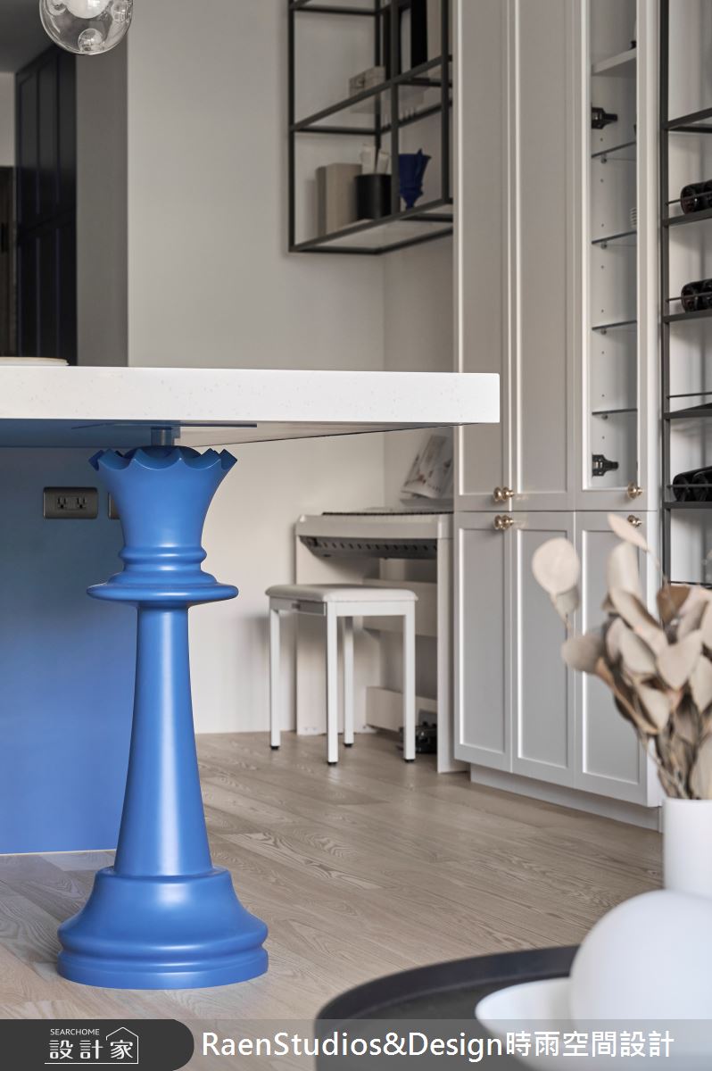23坪新成屋(5年以下)＿北歐風餐廳中島案例圖片＿時雨空間設計＿時雨_蔚藍的藍｜Cerulean Blue之19