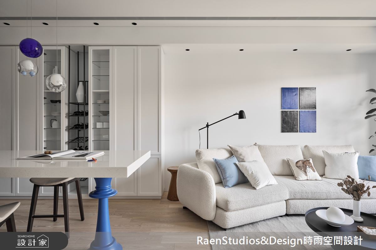 23坪新成屋(5年以下)＿北歐風客廳餐廳案例圖片＿時雨空間設計＿時雨_蔚藍的藍｜Cerulean Blue之10