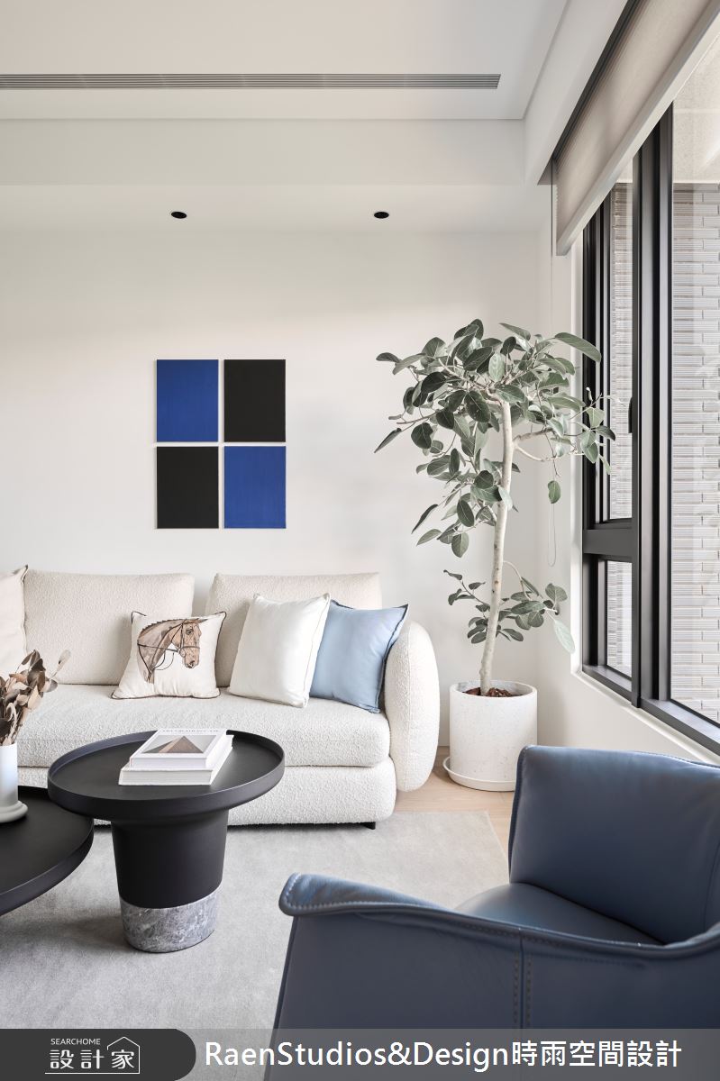 23坪新成屋(5年以下)＿北歐風客廳案例圖片＿時雨空間設計＿時雨_蔚藍的藍｜Cerulean Blue之17