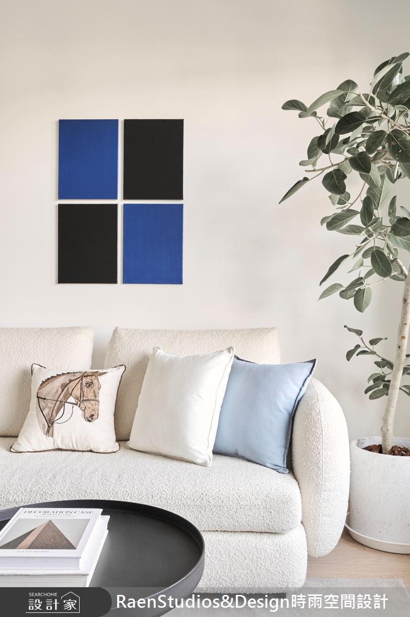 23坪新成屋(5年以下)＿北歐風客廳案例圖片＿時雨空間設計＿時雨_蔚藍的藍｜Cerulean Blue之16