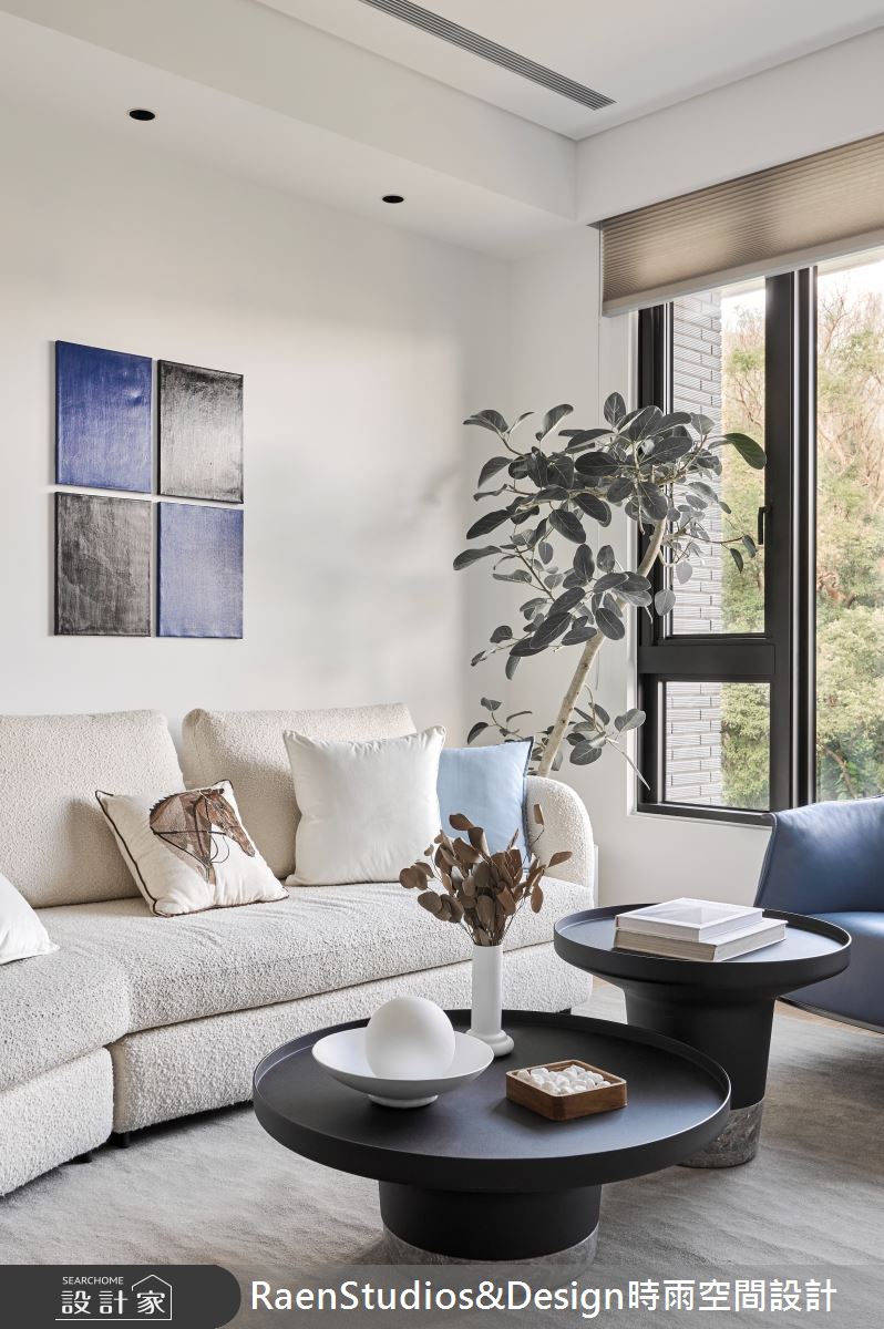 23坪新成屋(5年以下)＿北歐風客廳案例圖片＿時雨空間設計＿時雨_蔚藍的藍｜Cerulean Blue之14