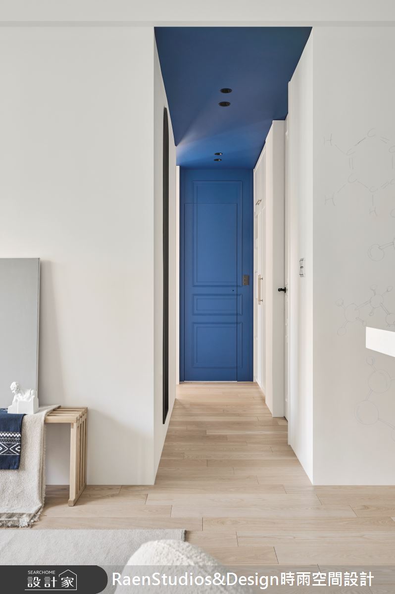 23坪新成屋(5年以下)＿北歐風走廊案例圖片＿時雨空間設計＿時雨_蔚藍的藍｜Cerulean Blue之23