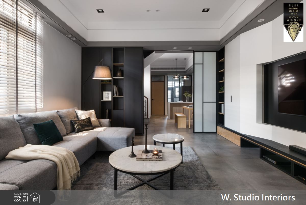 100坪新成屋(5年以下)＿現代風客廳案例圖片＿哲苑室內設計 W. Studio Interiors＿哲苑_02TH Residence之3
