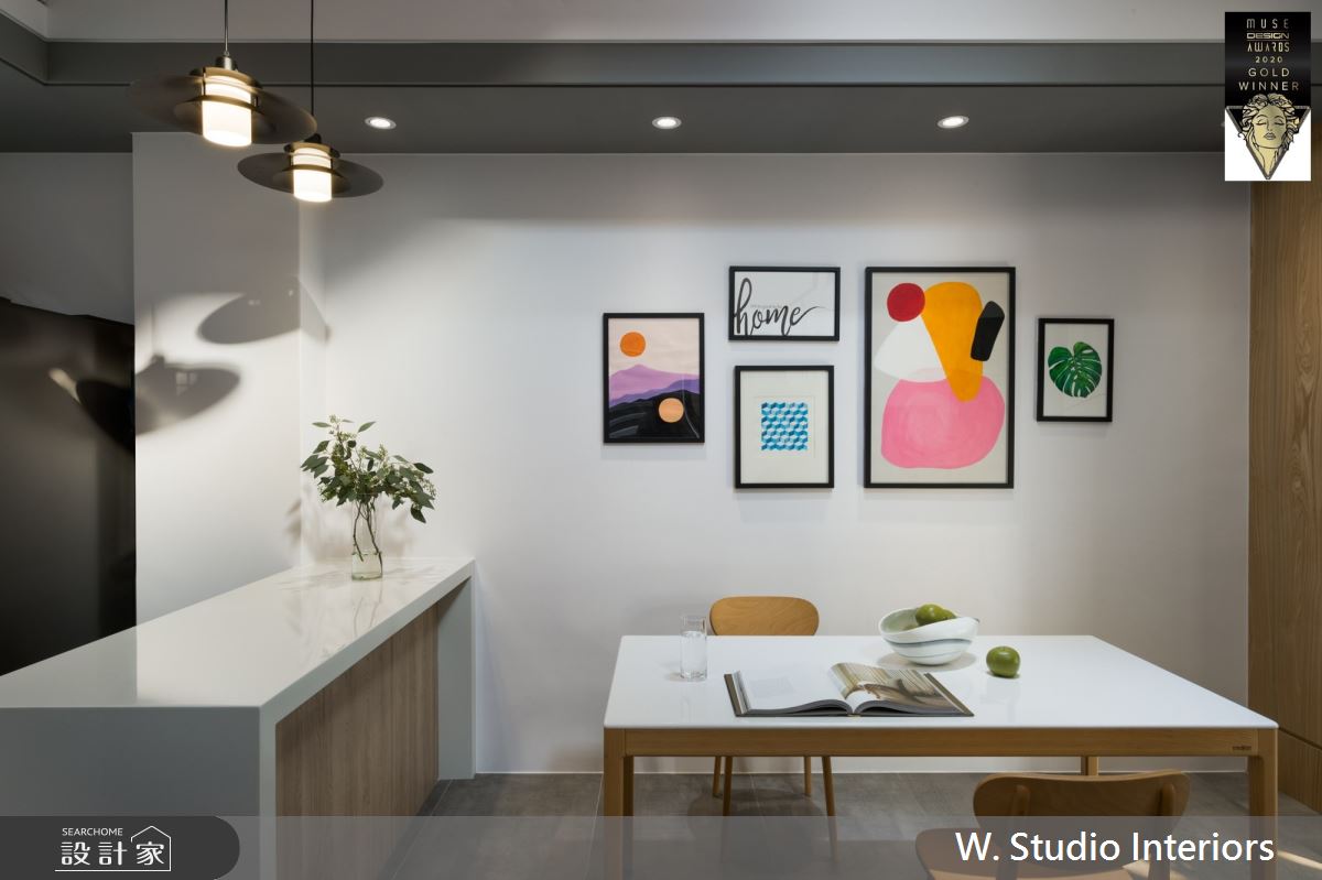 100坪新成屋(5年以下)＿現代風餐廳吧檯案例圖片＿哲苑室內設計 W. Studio Interiors＿哲苑_02TH Residence之11