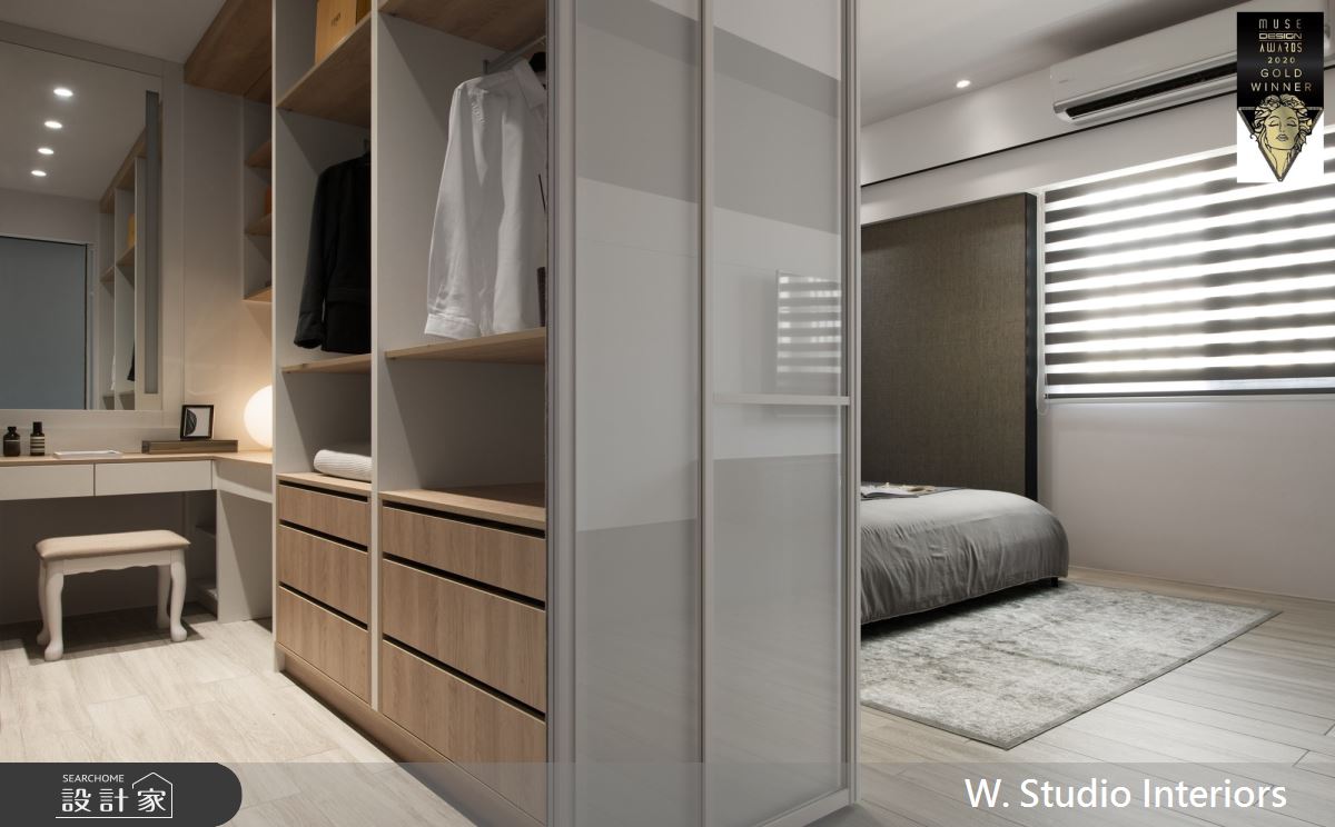 100坪新成屋(5年以下)＿現代風臥室更衣間案例圖片＿哲苑室內設計 W. Studio Interiors＿哲苑_02TH Residence之21