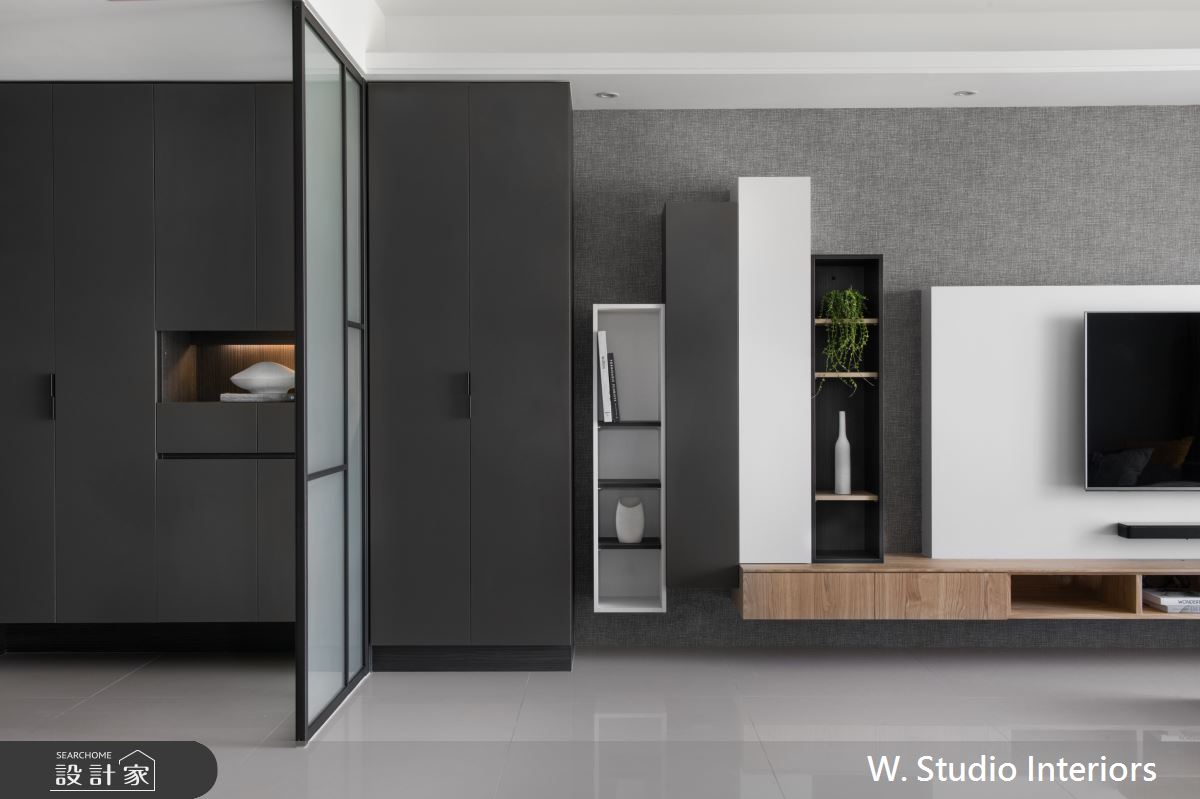 46坪新成屋(5年以下)＿現代風玄關客廳案例圖片＿哲苑室內設計 W. Studio Interiors＿哲苑_05CL Residence之2