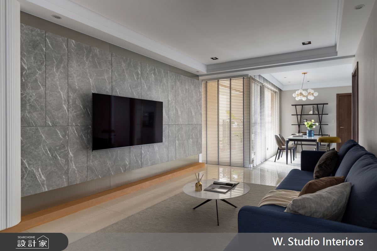 25坪新成屋(5年以下)＿混搭風客廳案例圖片＿哲苑室內設計 W. Studio Interiors＿哲苑_11JYJ Residence之3