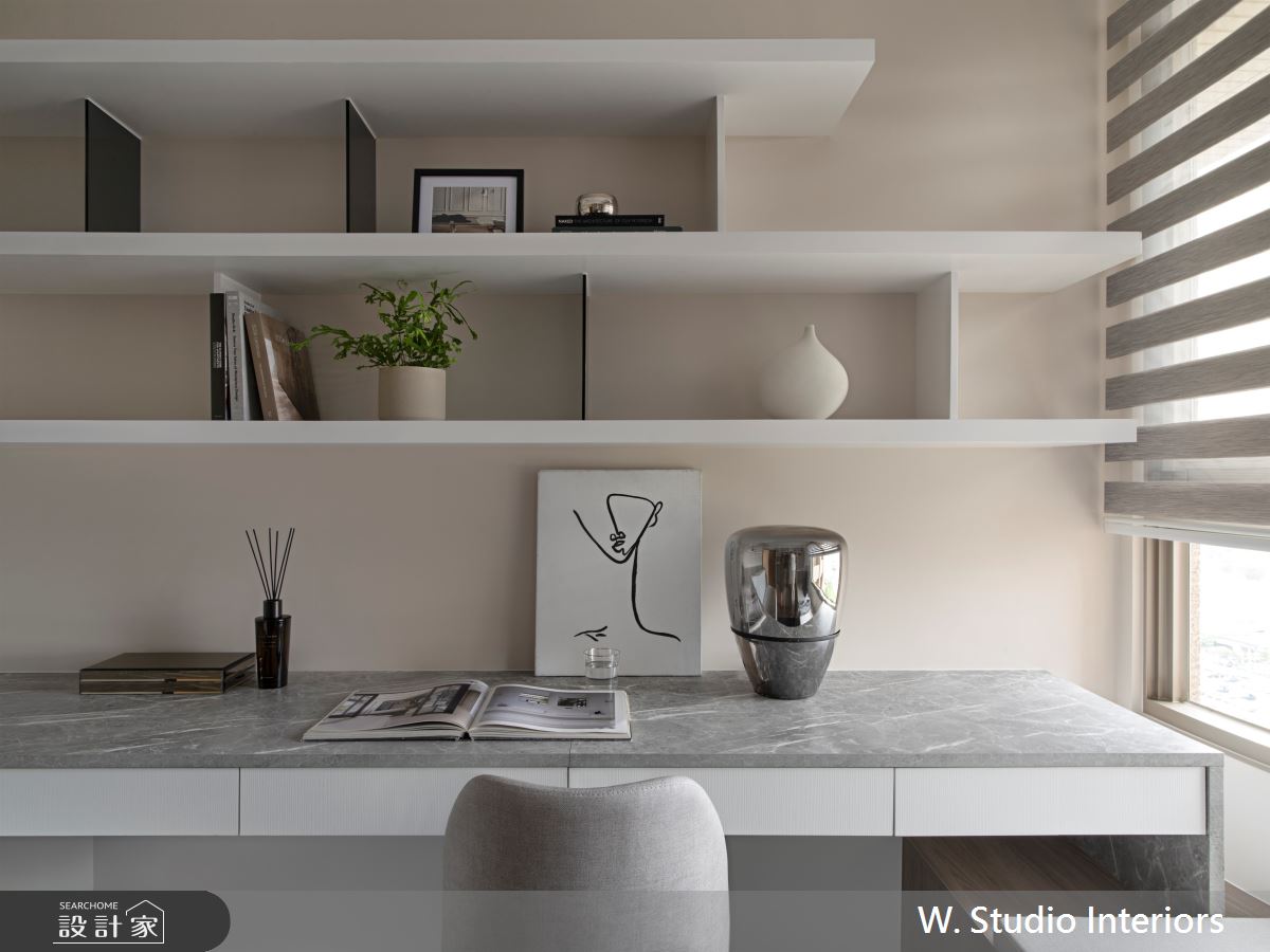 25坪新成屋(5年以下)＿混搭風書房工作區案例圖片＿哲苑室內設計 W. Studio Interiors＿哲苑_11JYJ Residence之9