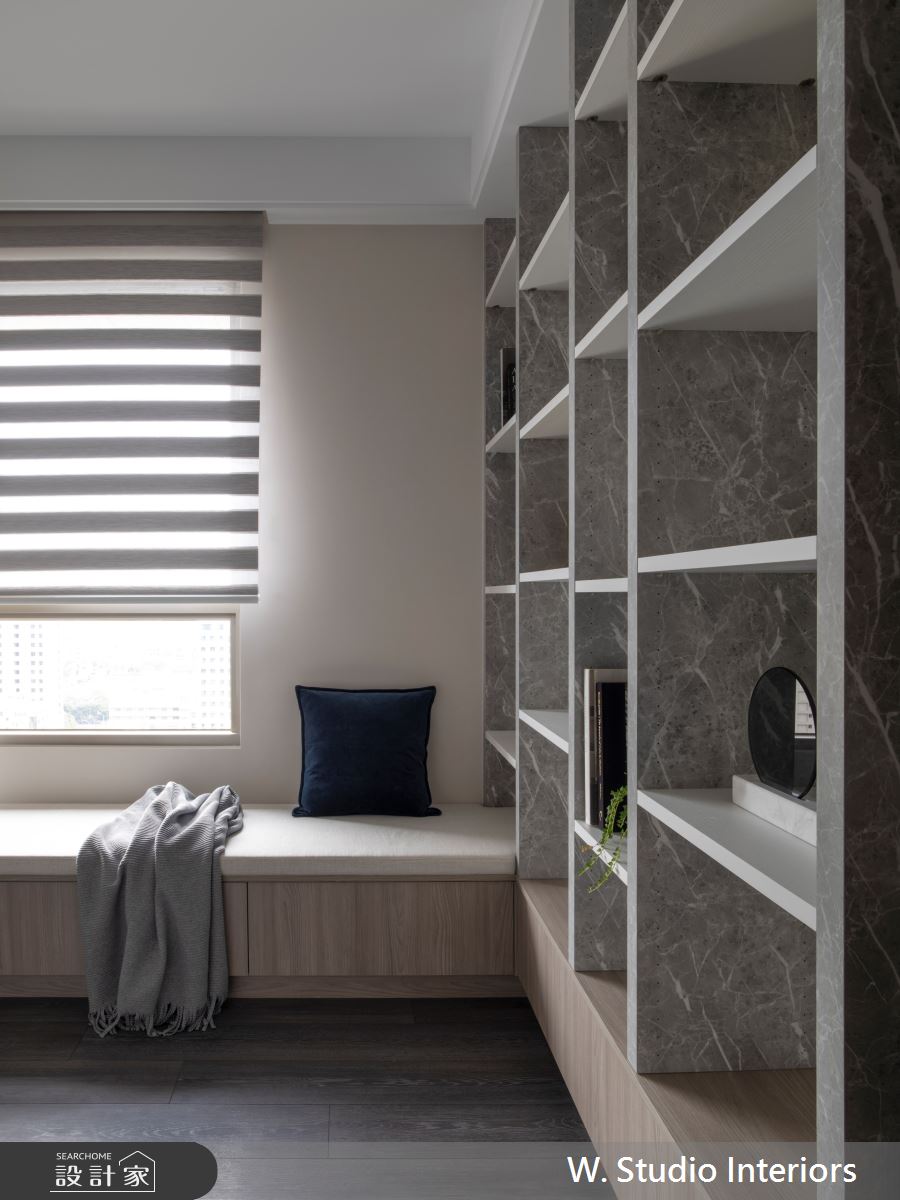 25坪新成屋(5年以下)＿混搭風書房工作區臥榻案例圖片＿哲苑室內設計 W. Studio Interiors＿哲苑_11JYJ Residence之10