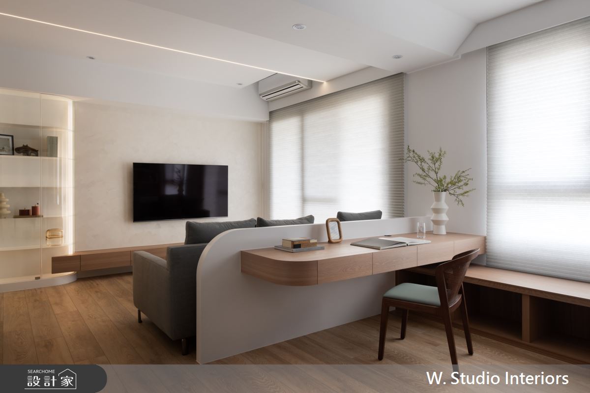 20坪新成屋(5年以下)＿混搭風客廳工作區案例圖片＿哲苑室內設計 W. Studio Interiors＿哲苑_12LZH Residence之4