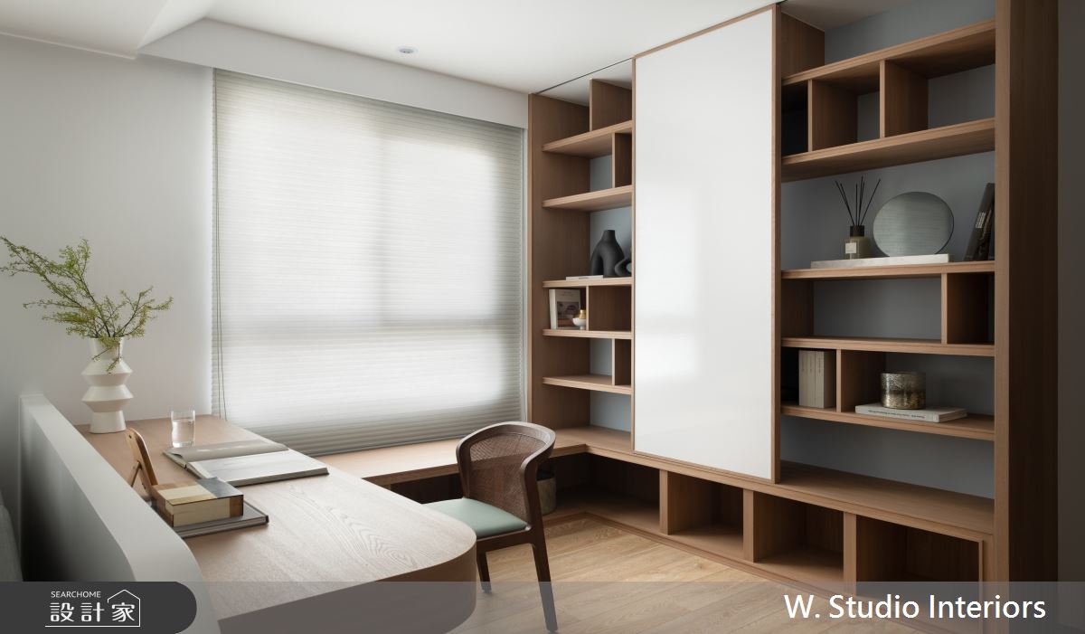20坪新成屋(5年以下)＿混搭風工作區臥榻案例圖片＿哲苑室內設計 W. Studio Interiors＿哲苑_12LZH Residence之6