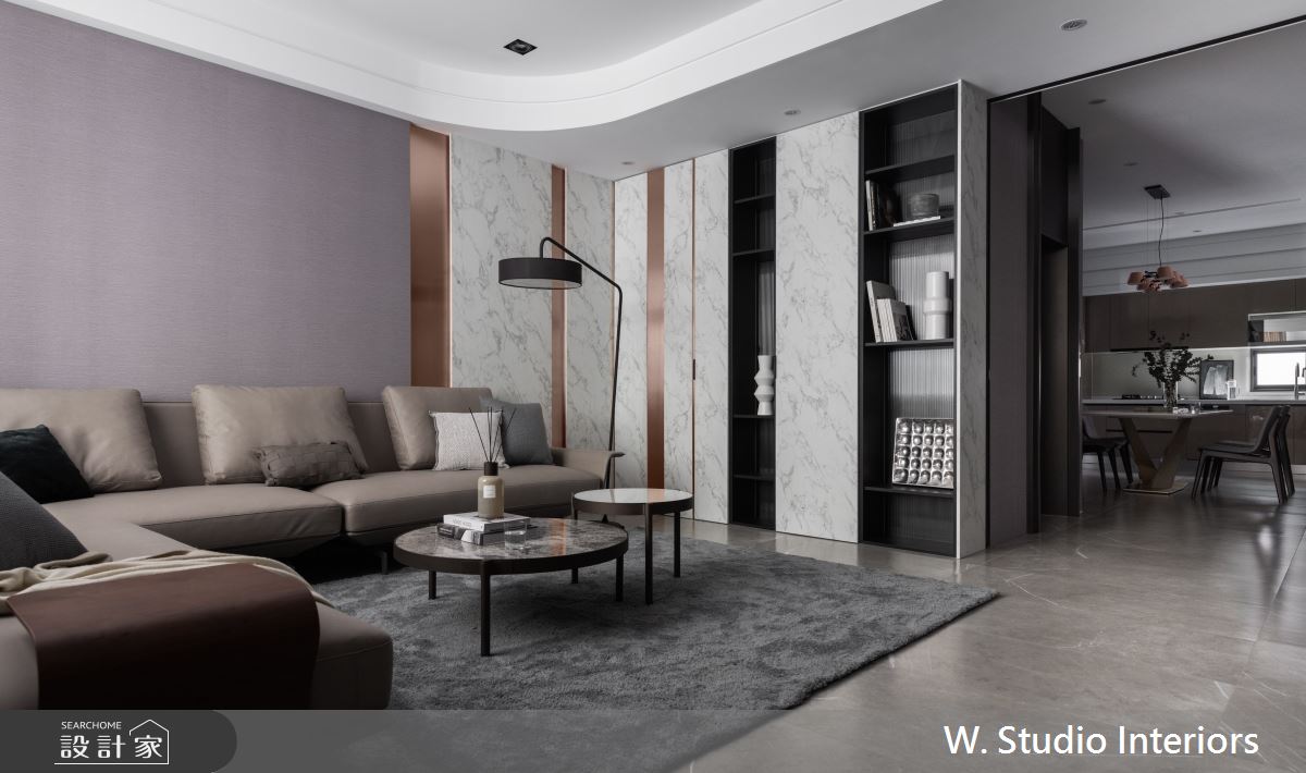 150坪新成屋(5年以下)＿混搭風客廳案例圖片＿哲苑室內設計 W. Studio Interiors＿哲苑_14Chen Residence之1