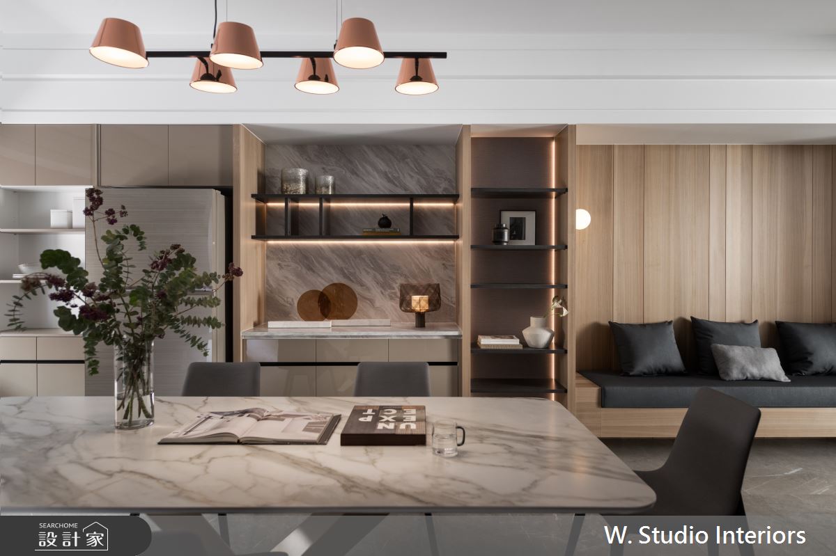 150坪新成屋(5年以下)＿混搭風餐廳案例圖片＿哲苑室內設計 W. Studio Interiors＿哲苑_14Chen Residence之14