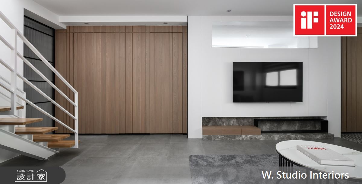 110坪老屋(41~50年)＿現代風客廳樓梯案例圖片＿哲苑室內設計 W. Studio Interiors＿哲苑_16傳承之7