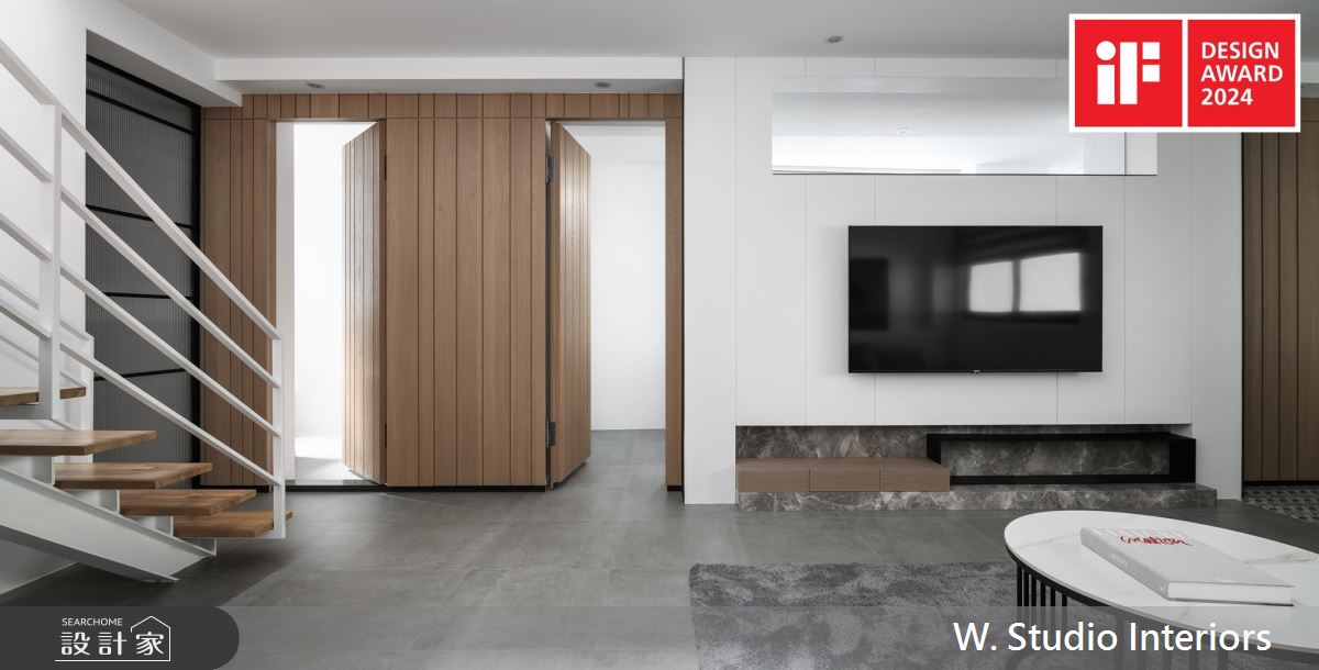 110坪老屋(41~50年)＿現代風客廳樓梯案例圖片＿哲苑室內設計 W. Studio Interiors＿哲苑_16傳承之8
