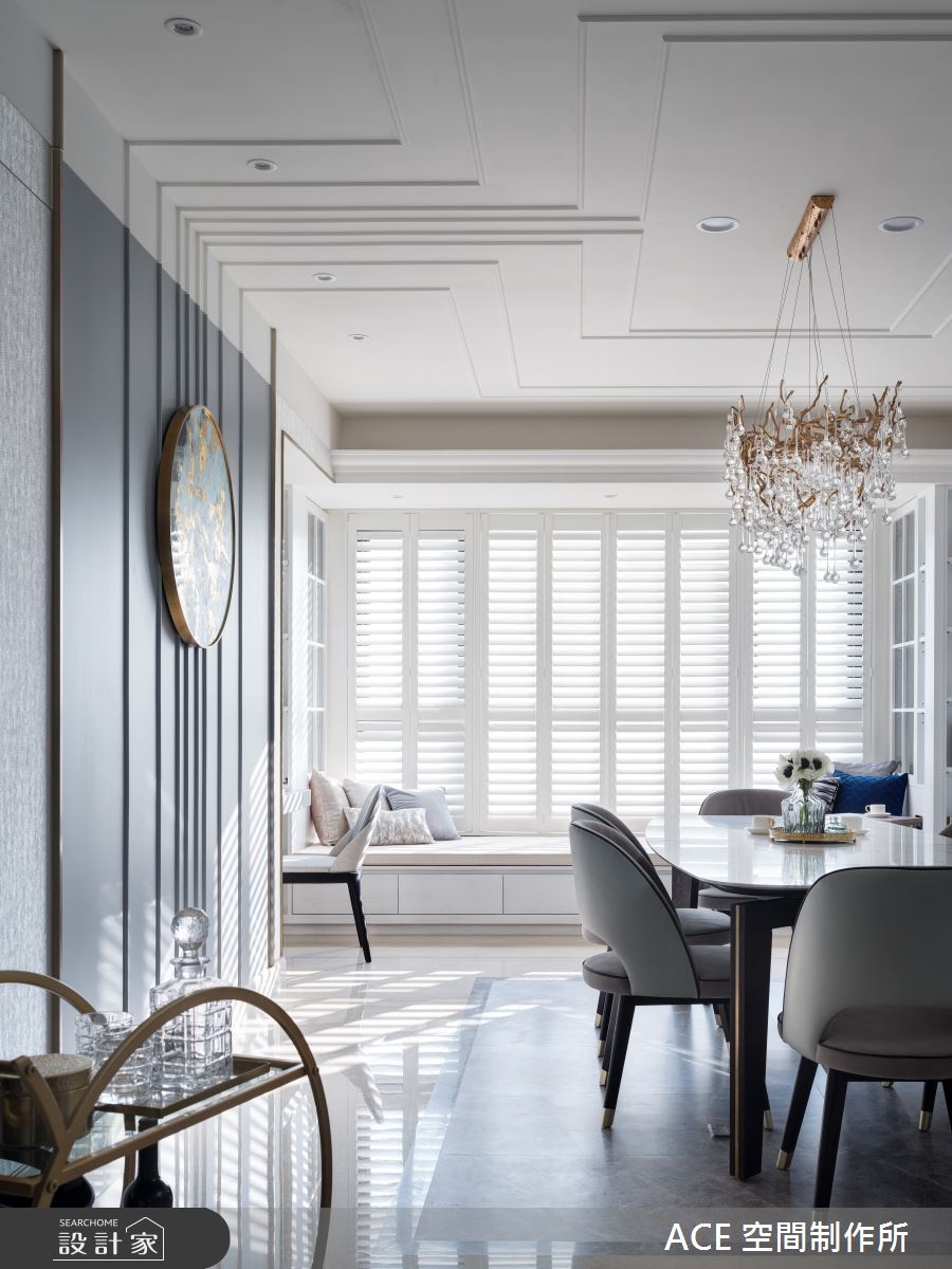 150坪新成屋(5年以下)＿新古典餐廳臥榻案例圖片＿ACE 空間制作所＿ACE 空間制作所_05之8