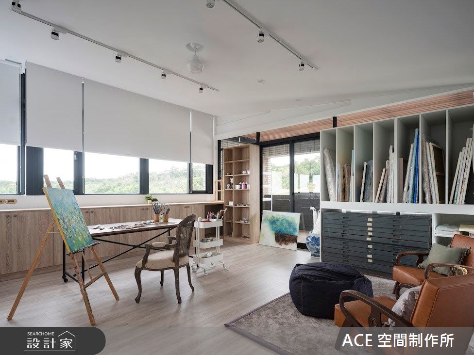 160坪新成屋(5年以下)＿混搭風工作區多功能室案例圖片＿ACE 空間制作所＿ACE 空間制作所_07之11