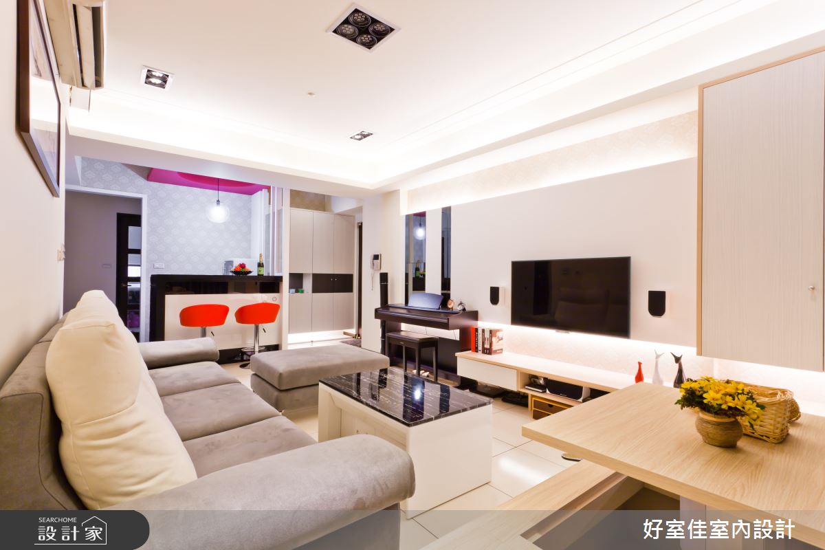 24坪新成屋(5年以下)＿簡約風客廳案例圖片＿好室佳室內設計＿好室佳_待在家也能喘口氣之2