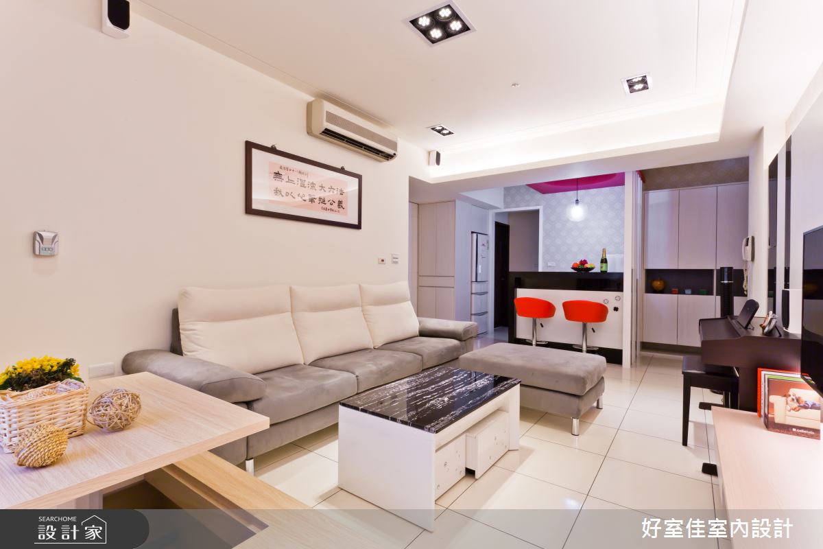 24坪新成屋(5年以下)＿簡約風客廳吧檯案例圖片＿好室佳室內設計＿好室佳_待在家也能喘口氣之4