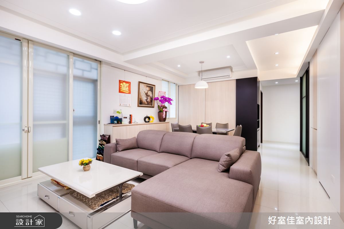 40坪老屋(31~40年)＿簡約風客廳案例圖片＿好室佳室內設計＿好室佳_淡木色36坪收納宅之4