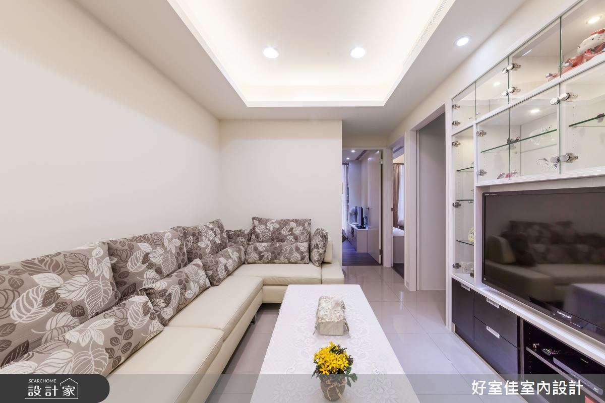 18坪中古屋(5~15年)＿簡約風客廳案例圖片＿好室佳室內設計＿好室佳_黑加白的多功能宅之2