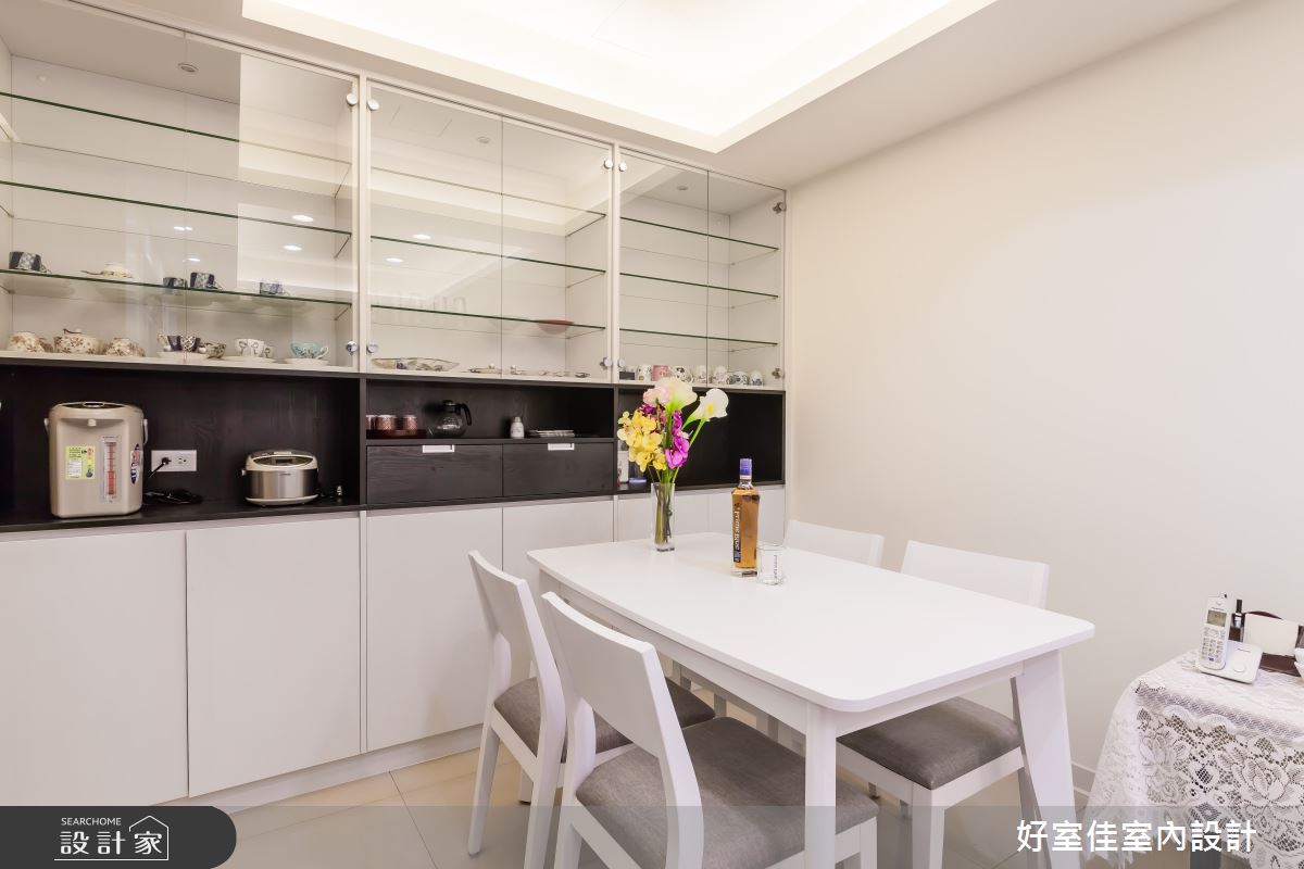 18坪中古屋(5~15年)＿簡約風餐廳案例圖片＿好室佳室內設計＿好室佳_黑加白的多功能宅之5