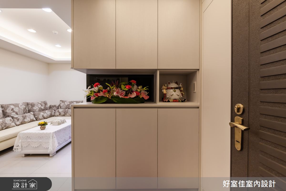 18坪中古屋(5~15年)＿簡約風玄關案例圖片＿好室佳室內設計＿好室佳_黑加白的多功能宅之8