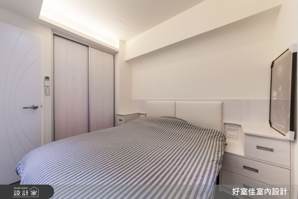 18坪中古屋(5~15年)＿簡約風臥室案例圖片＿好室佳室內設計＿好室佳_黑加白的多功能宅之9