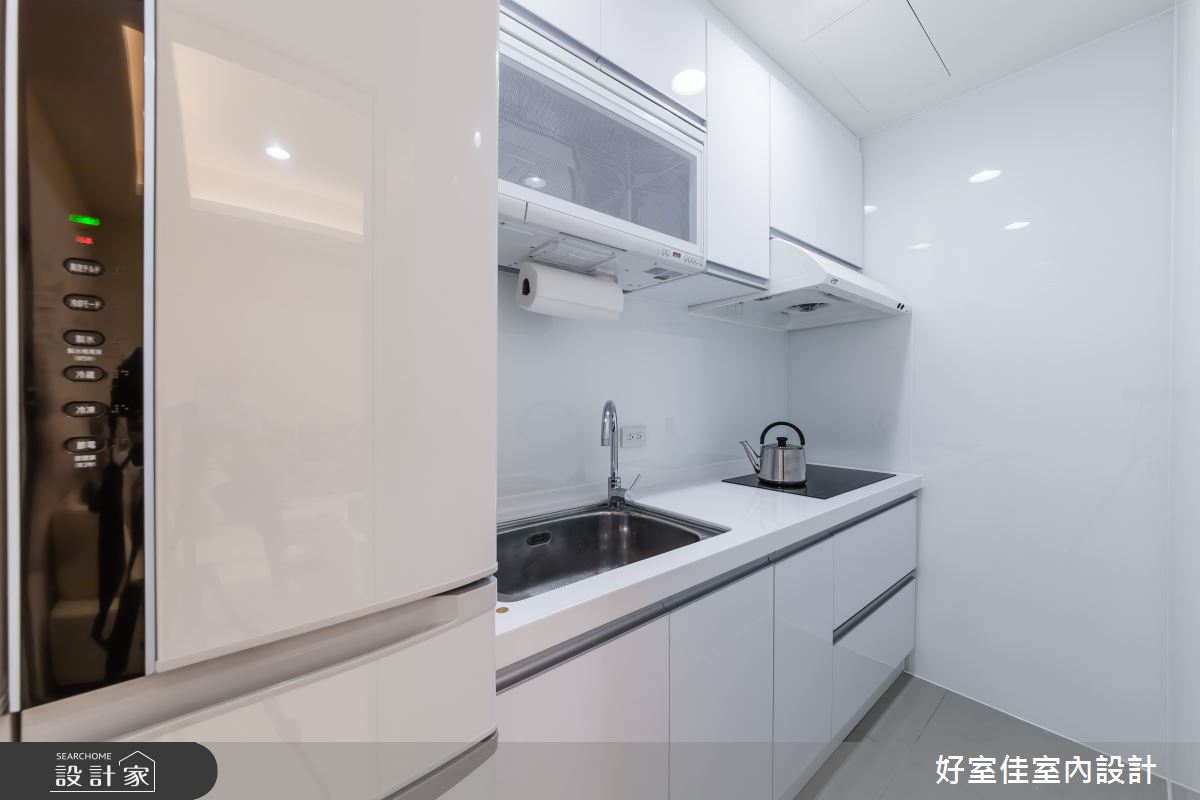 18坪中古屋(5~15年)＿簡約風廚房案例圖片＿好室佳室內設計＿好室佳_黑加白的多功能宅之10
