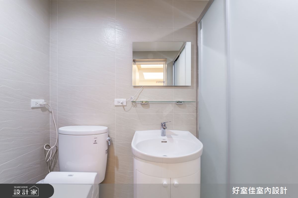 18坪中古屋(5~15年)＿簡約風浴室案例圖片＿好室佳室內設計＿好室佳_黑加白的多功能宅之11