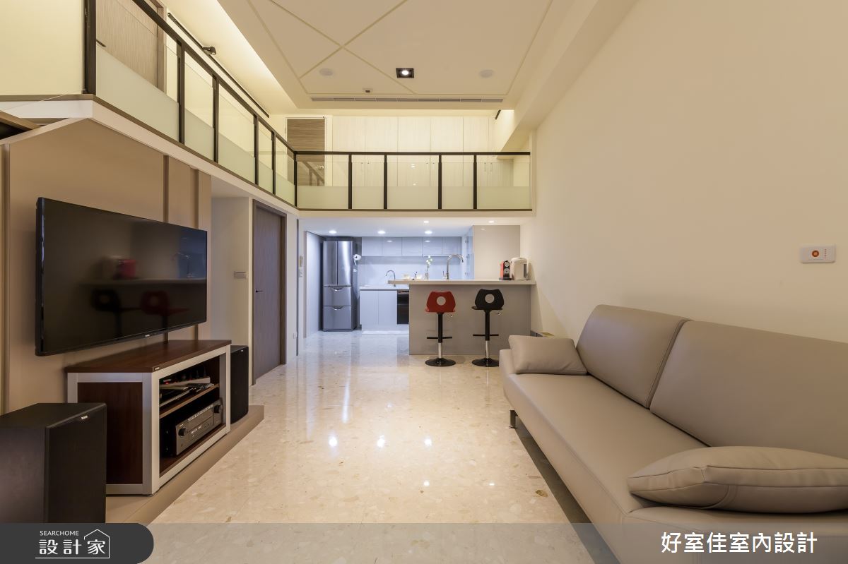 31坪中古屋(5~15年)＿簡約風客廳案例圖片＿好室佳室內設計＿好室佳_時尚挑高設計好宅之4