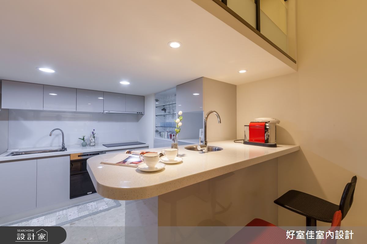 31坪中古屋(5~15年)＿簡約風廚房吧檯案例圖片＿好室佳室內設計＿好室佳_時尚挑高設計好宅之6