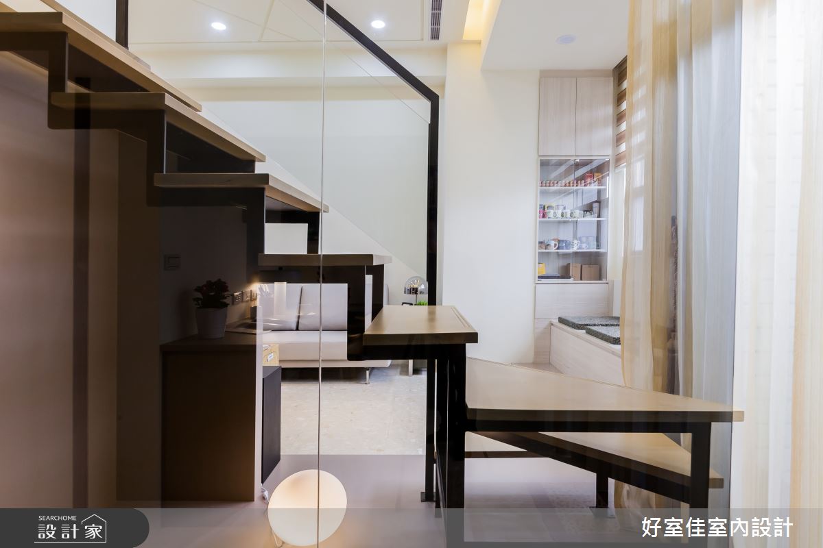 31坪中古屋(5~15年)＿簡約風樓梯案例圖片＿好室佳室內設計＿好室佳_時尚挑高設計好宅之9