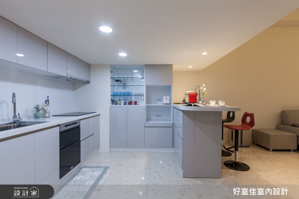 31坪中古屋(5~15年)＿簡約風廚房吧檯案例圖片＿好室佳室內設計＿好室佳_時尚挑高設計好宅之10