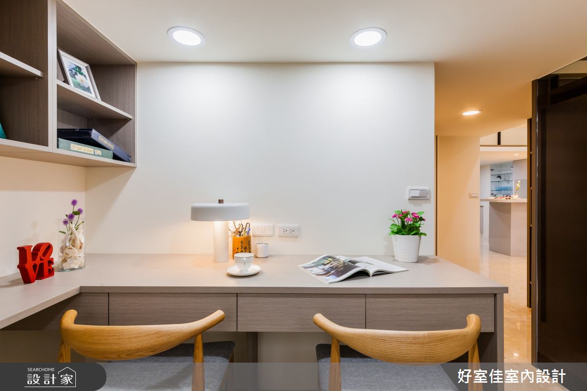 31坪中古屋(5~15年)＿簡約風書房案例圖片＿好室佳室內設計＿好室佳_時尚挑高設計好宅之13