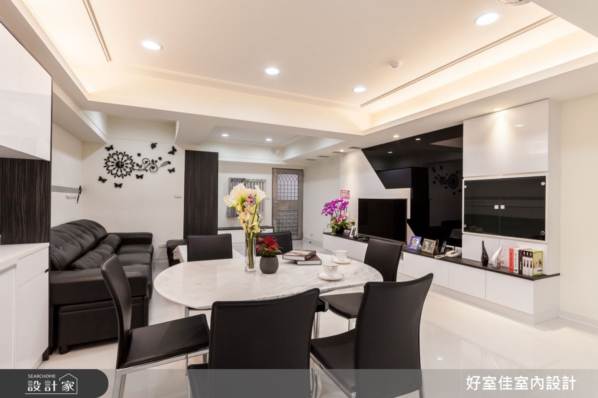 30坪老屋(31~40年)＿簡約風客廳案例圖片＿好室佳室內設計＿好室佳_新穎簡約住商混和宅之1