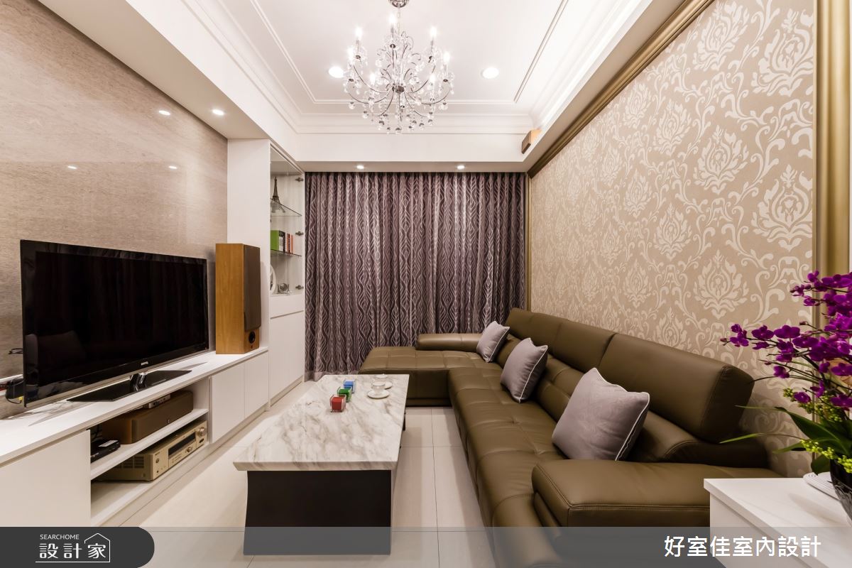27坪新成屋(5年以下)＿簡約風客廳案例圖片＿好室佳室內設計＿好室佳_善用空間的簡約收納之2