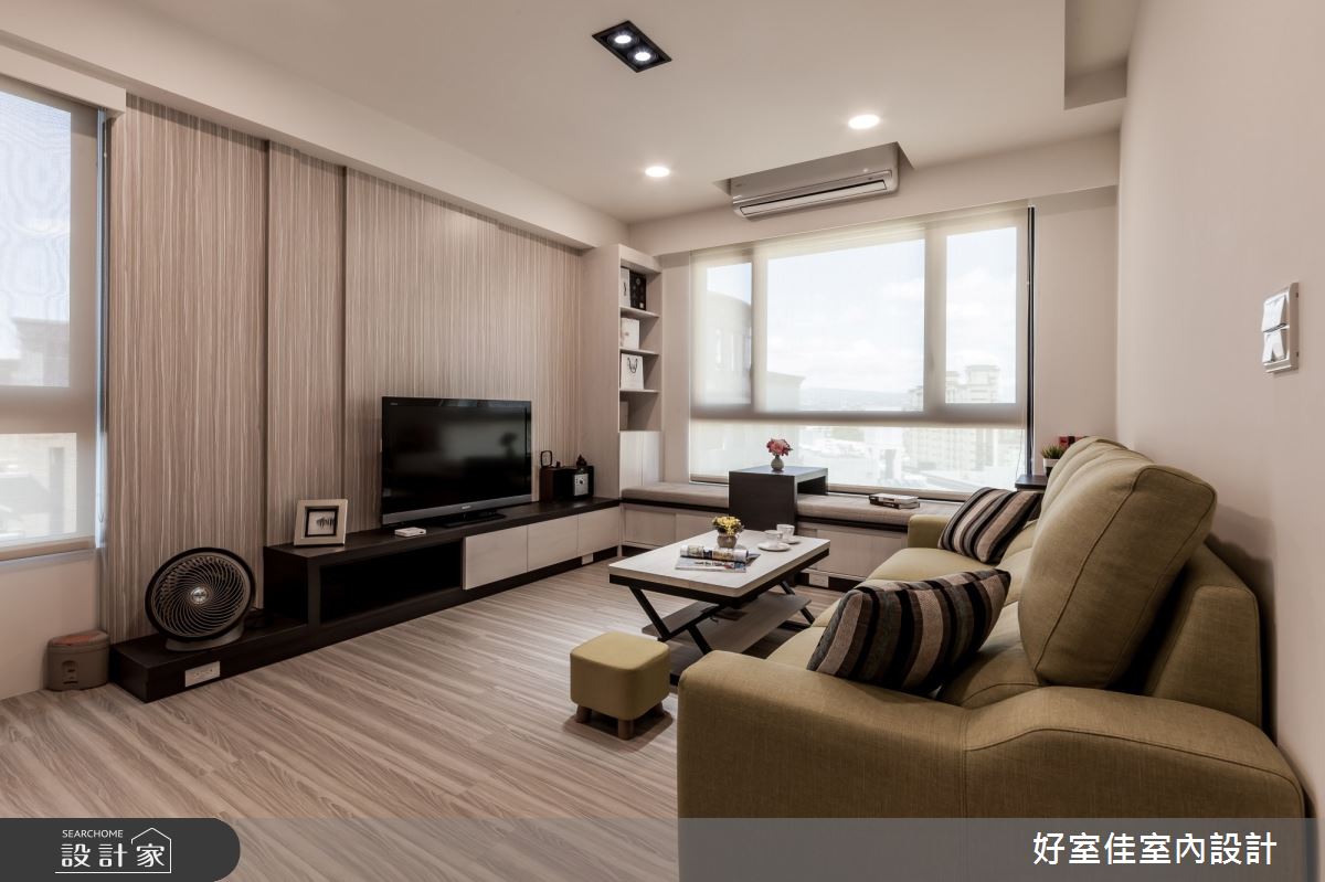 新成屋(5年以下)＿現代風客廳臥榻案例圖片＿好室佳室內設計＿好室佳_一展清新柔美旋景之1