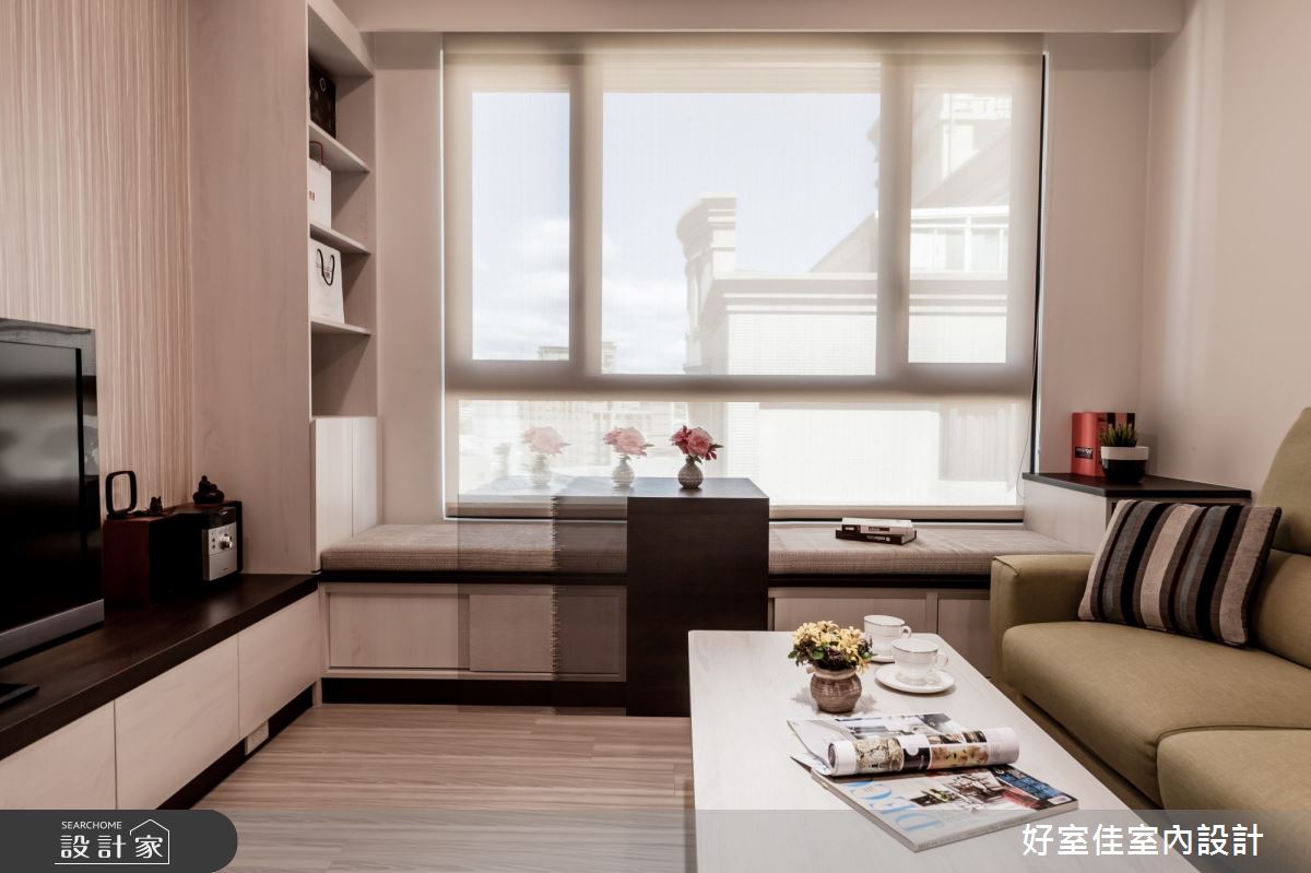 新成屋(5年以下)＿現代風客廳臥榻案例圖片＿好室佳室內設計＿好室佳_一展清新柔美旋景之5