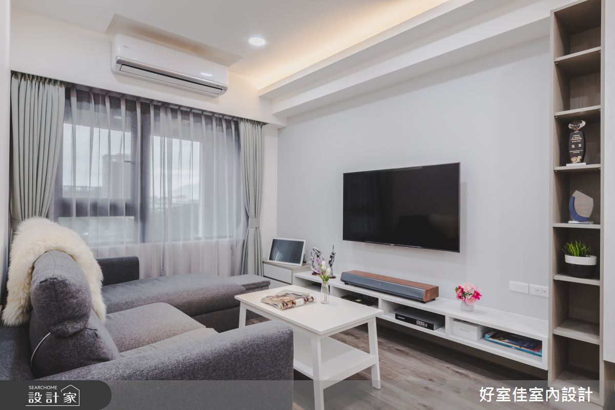 25坪新成屋(5年以下)＿現代風客廳案例圖片＿好室佳室內設計＿好室佳_簡約輕盈好生活之1