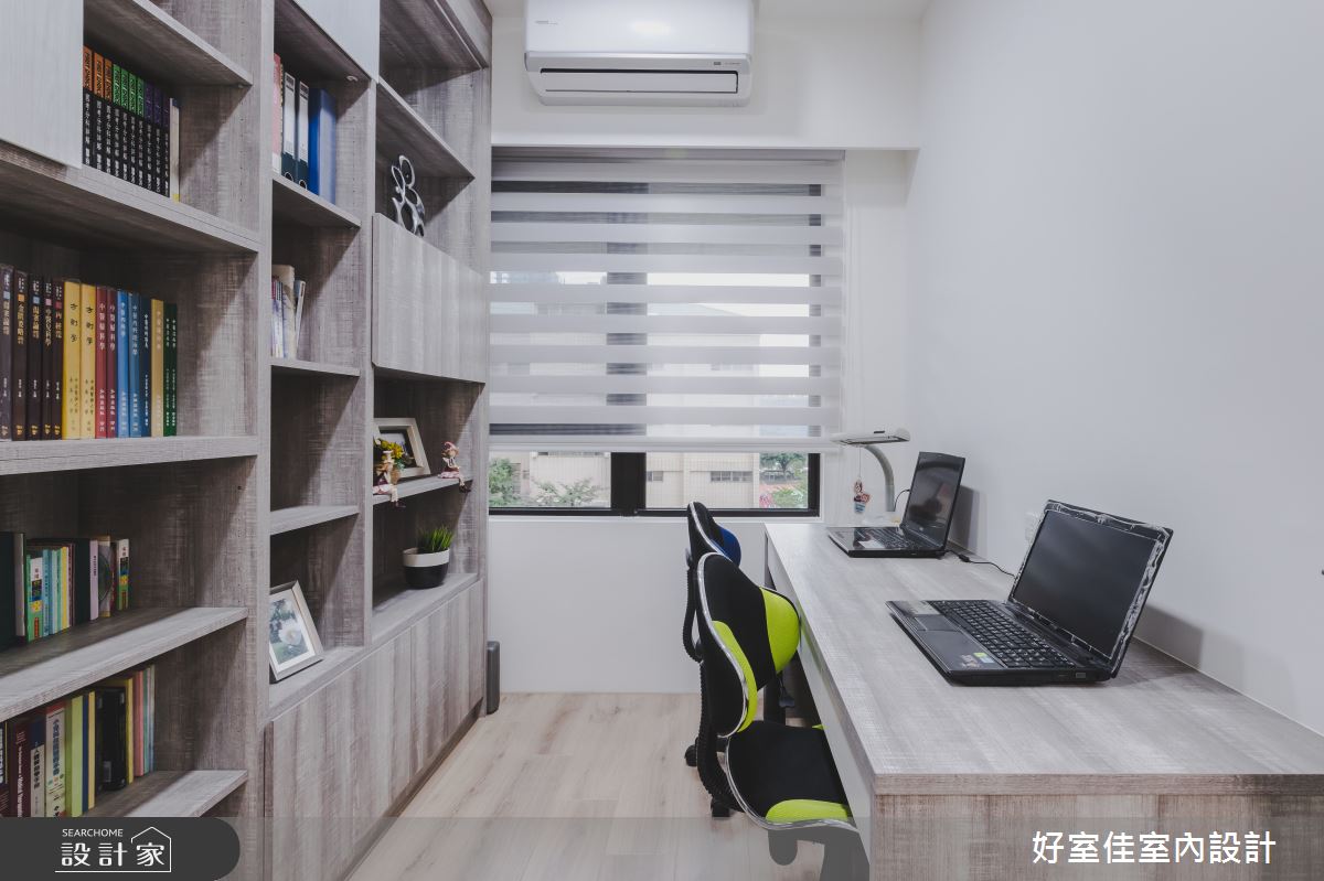25坪新成屋(5年以下)＿現代風書房案例圖片＿好室佳室內設計＿好室佳_簡約輕盈好生活之11