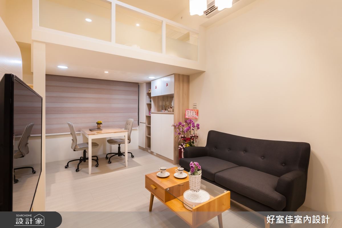 21坪新成屋(5年以下)＿現代風客廳案例圖片＿好室佳室內設計＿好室佳_機能X甜蜜 樓中樓之3