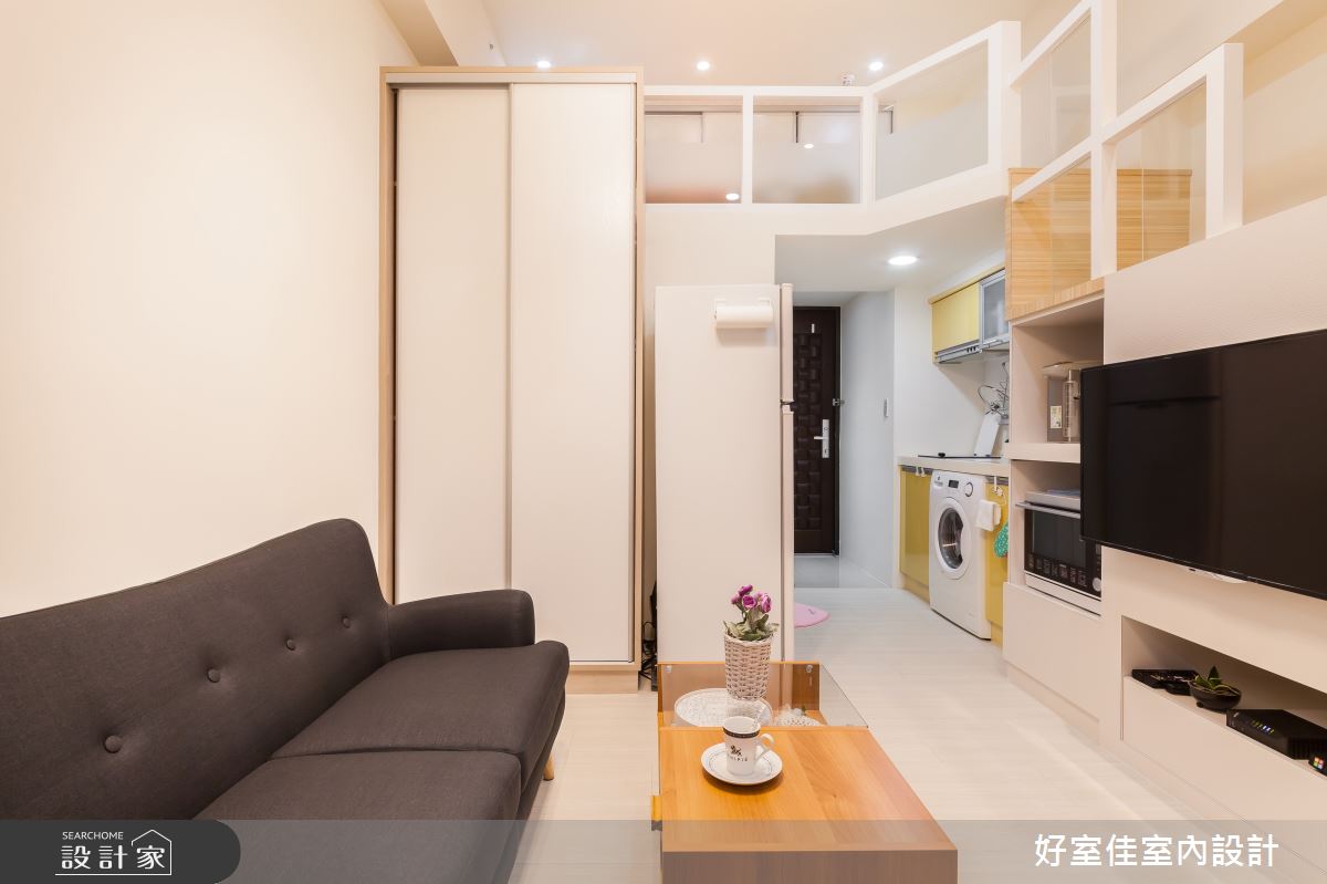 21坪新成屋(5年以下)＿現代風客廳案例圖片＿好室佳室內設計＿好室佳_機能X甜蜜 樓中樓之7