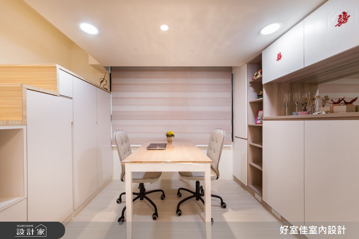 21坪新成屋(5年以下)＿現代風餐廳書房案例圖片＿好室佳室內設計＿好室佳_機能X甜蜜 樓中樓之10