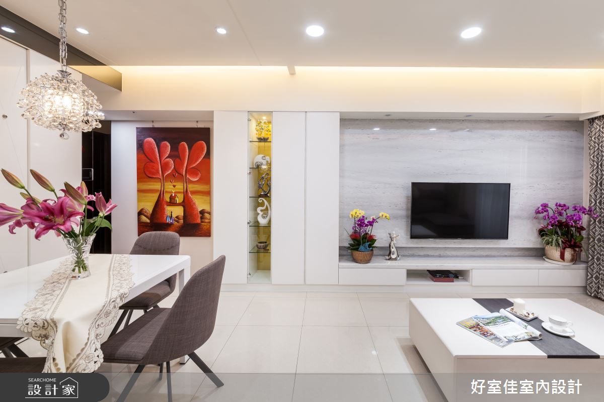 21坪＿新古典客廳餐廳案例圖片＿好室佳室內設計＿好室佳_雅致新古典風尚之11