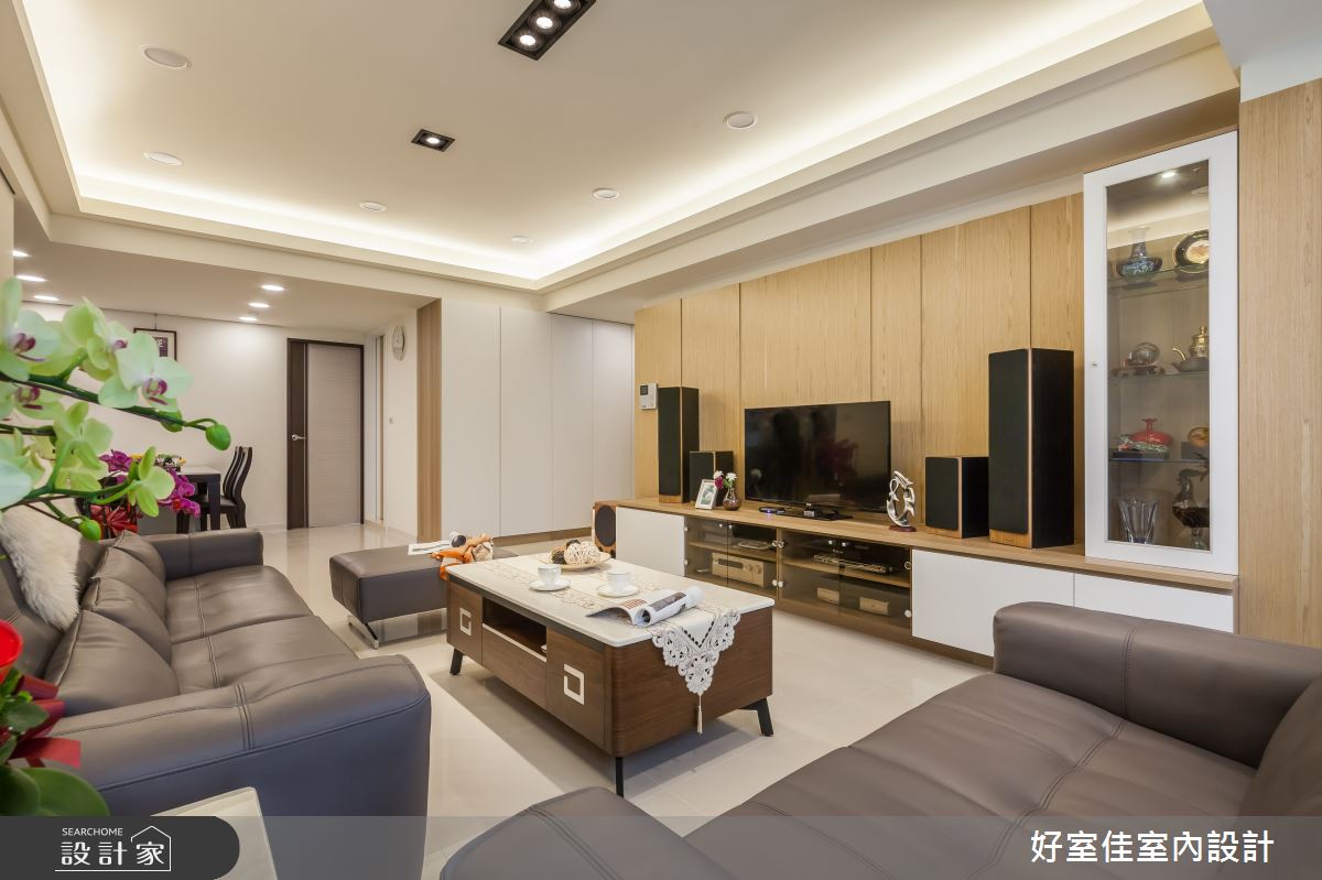 35坪老屋(16~30年)＿現代風客廳案例圖片＿好室佳室內設計＿好室佳_愛上質感風格新居之1