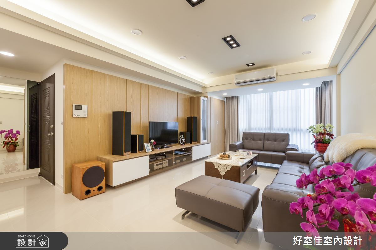 35坪老屋(16~30年)＿現代風客廳案例圖片＿好室佳室內設計＿好室佳_愛上質感風格新居之2