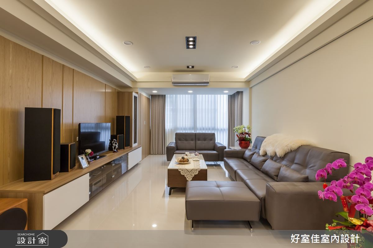 35坪老屋(16~30年)＿現代風客廳案例圖片＿好室佳室內設計＿好室佳_愛上質感風格新居之3