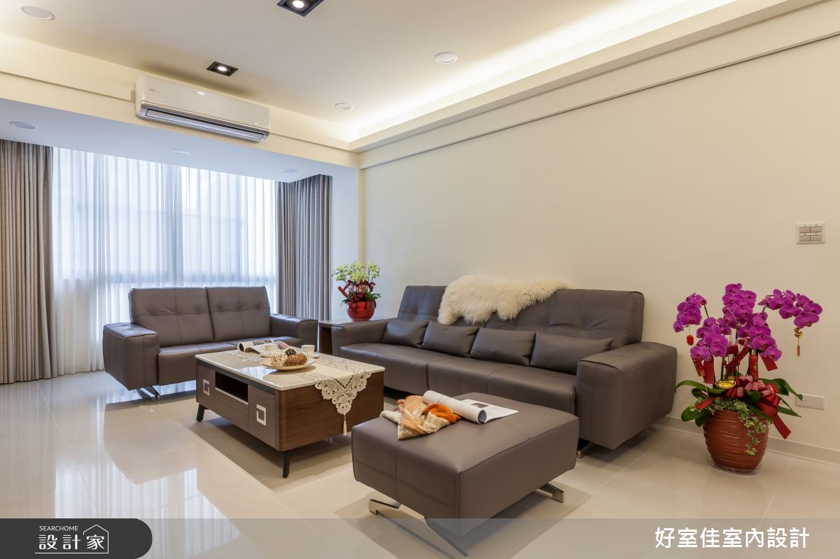 35坪老屋(16~30年)＿現代風客廳案例圖片＿好室佳室內設計＿好室佳_愛上質感風格新居之4