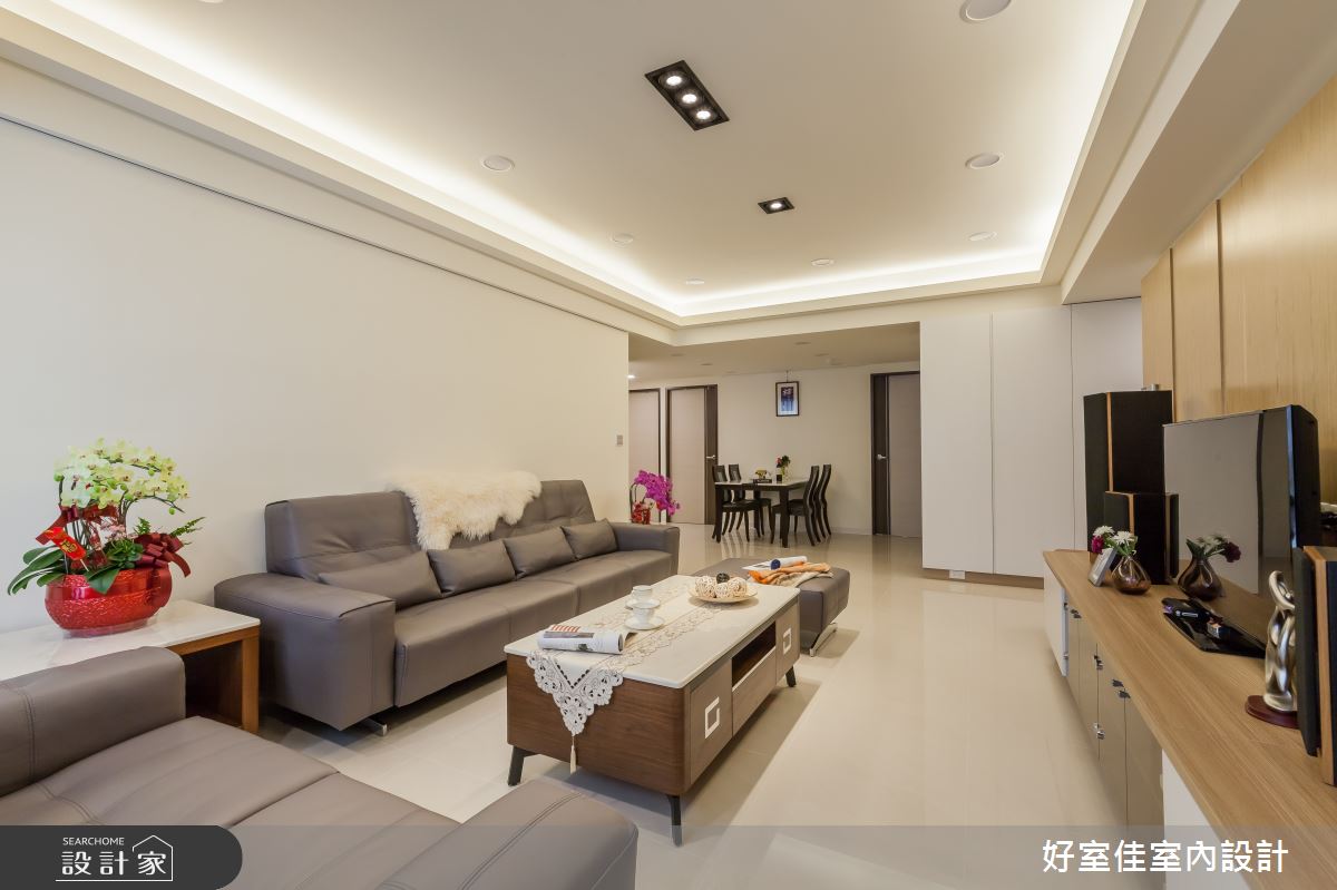 35坪老屋(16~30年)＿現代風客廳案例圖片＿好室佳室內設計＿好室佳_愛上質感風格新居之5